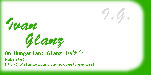 ivan glanz business card